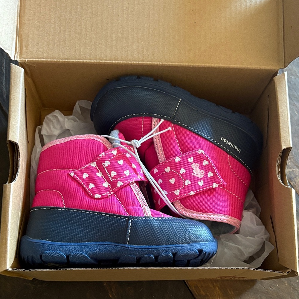 Pink and Black Kids Shoes